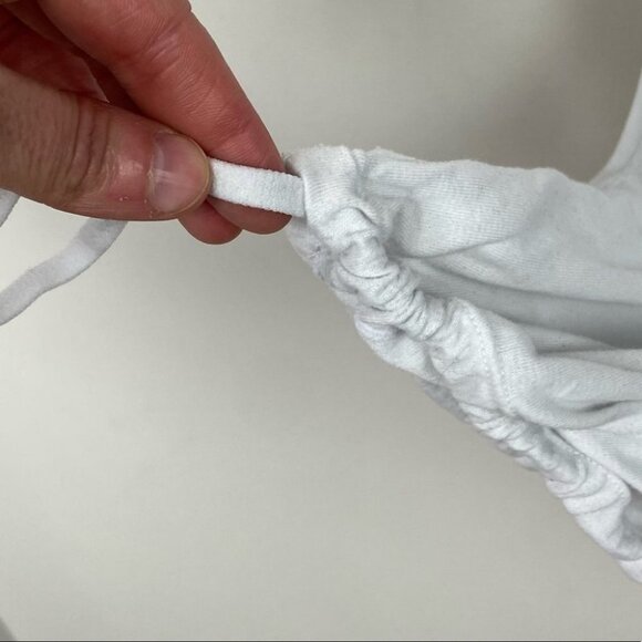 Lululemon Power Dance Tank Pink White‎ Size 6 Built In Bra Yoga Running Top Run - Picture 9 of 10